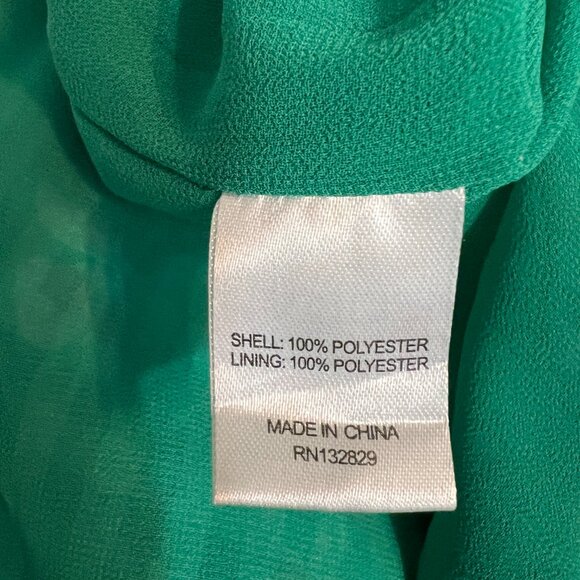 Tularosa S Green Off Shoulder Floral Tiered Ruffle Midi Dress Romantic Boho - Picture 4 of 10